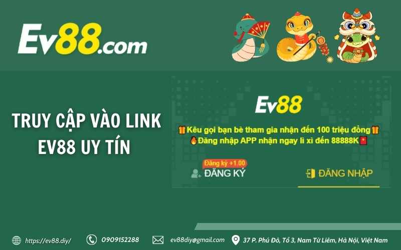 Hướng dẫn đăng nhập Ev88 siêu nhanh & siêu bảo mật 10 Truy cập vào link Ev88 uy tín