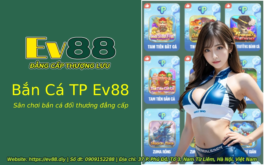 Bắn Cá TP Ev88 - Sân chơi game bắn cá đổi thưởng đẳng cấp 1 ban ca tp ev88 1